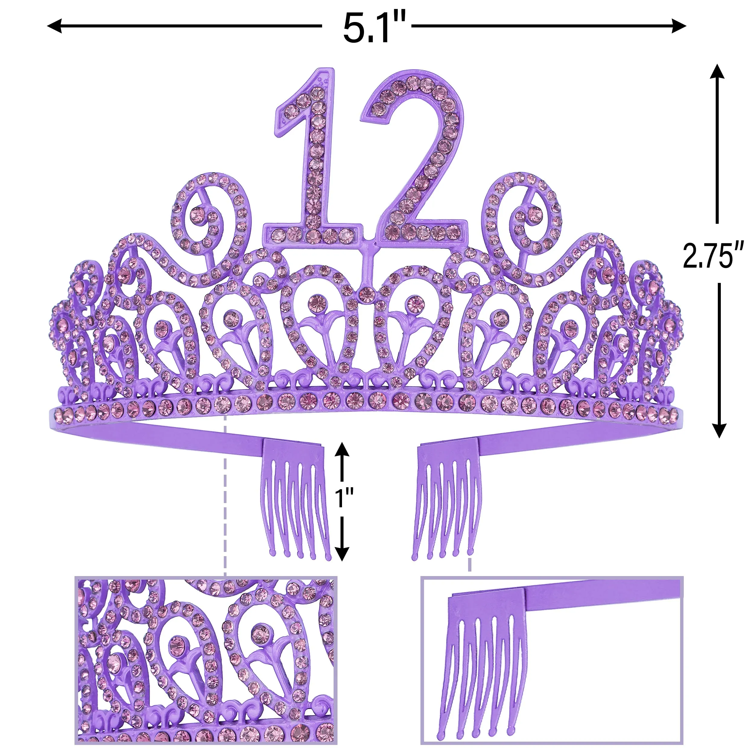 12th Birthday, 12th Birthday Gifts for Girls, 12th Birthday Tiara, 12th Birthday Tiara