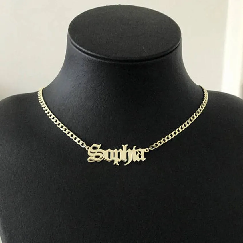 18K Gold Plated Personalized Name Necklace-Christmas Gifts