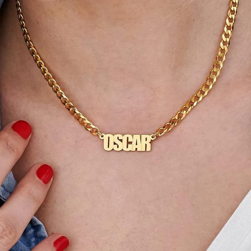 18K Gold Plated Personalized Name Necklace-Christmas Gifts