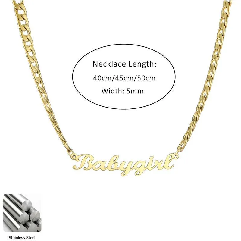 18K Gold Plated Personalized Name Necklace-Christmas Gifts