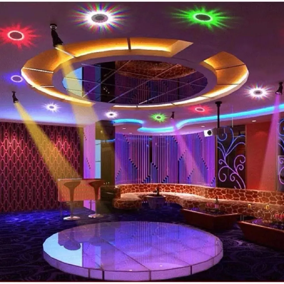 5W USB-Mini Disco LED-RGB Party Light