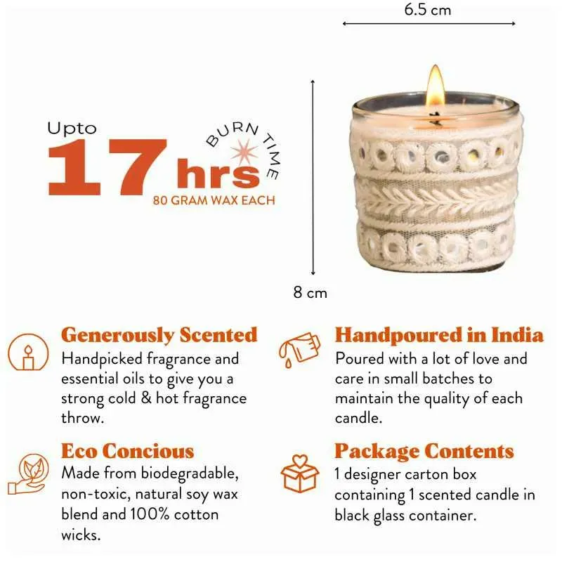 Aayat Jar Scented Candle | Set of 2 | 2 x 2 inches