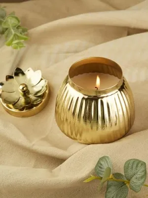 Asian Aura Metal Jar Candle for Home Fragrance & Aromatherapy| Scented Jar candle| Fragrant Candle for Aromatherapy| Spa| Office| Home Decor| Festive Gifting|Scetned Jar Candle (Roasted Coffee Beans)