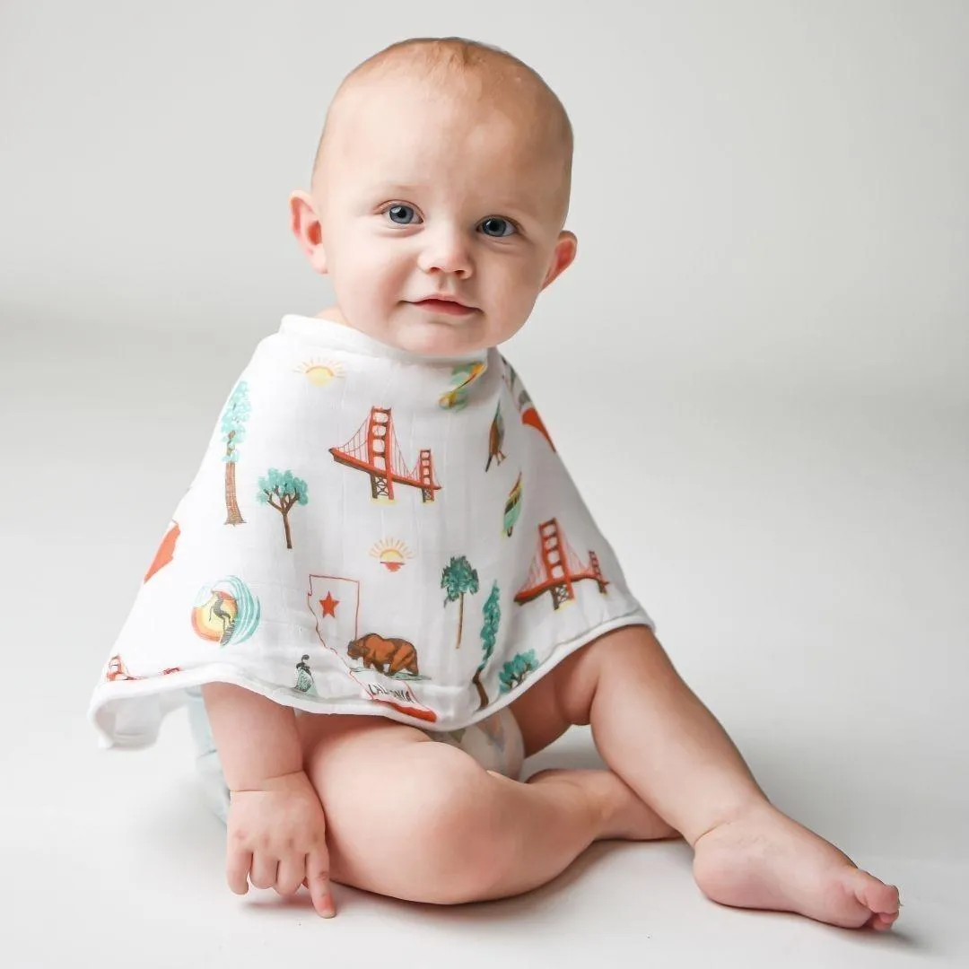 Baby Burp Cloth & Bib Combo: California Baby