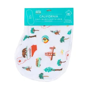 Baby Burp Cloth & Bib Combo: California Baby