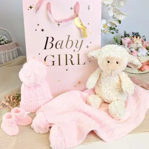 Baby Girl Gifts Bag Lottie Lambs Lullaby Set