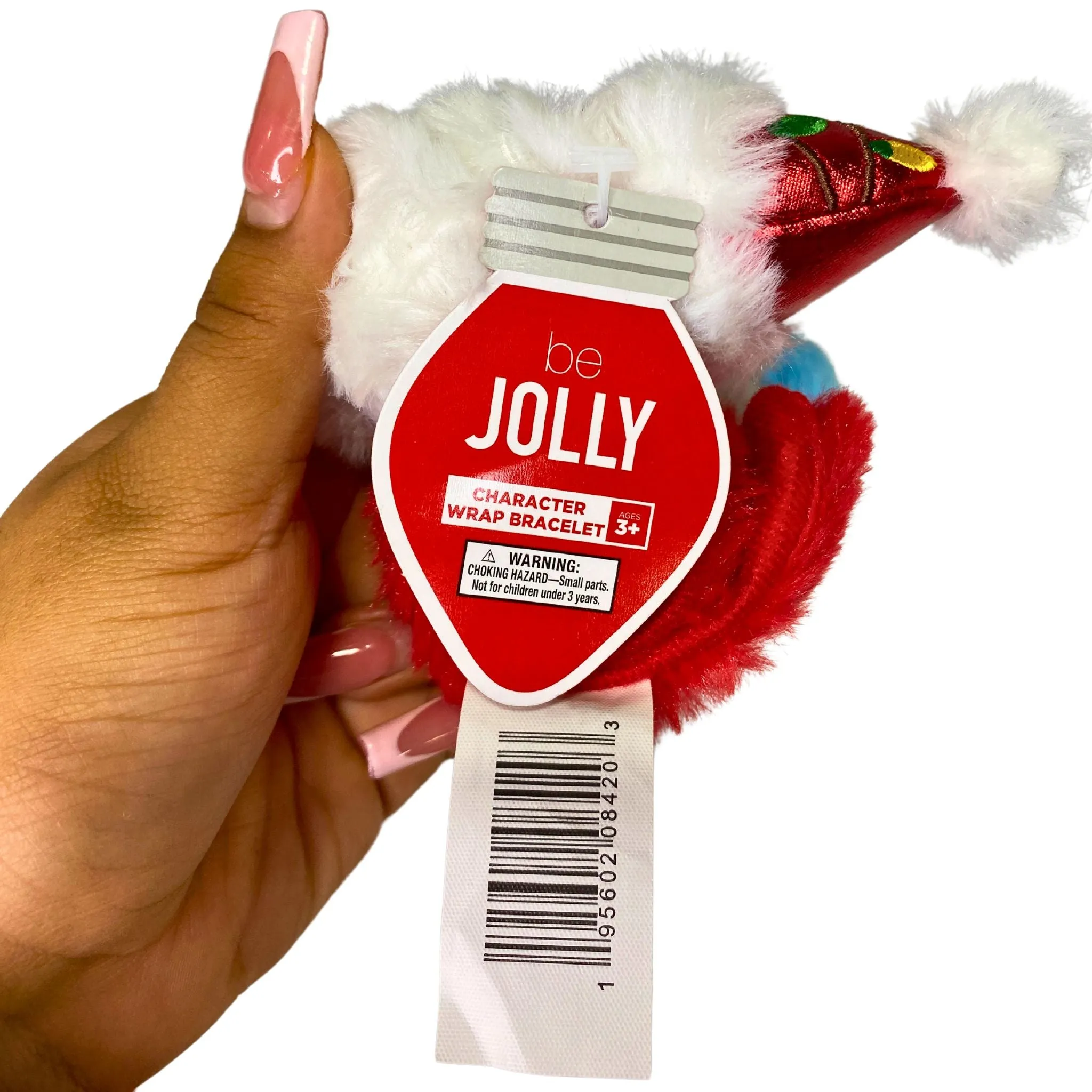 Be Jolly Character Wrap Bracelet includes Penguin , Snowman , Santa & Reindeer (96 Pcs Lot)