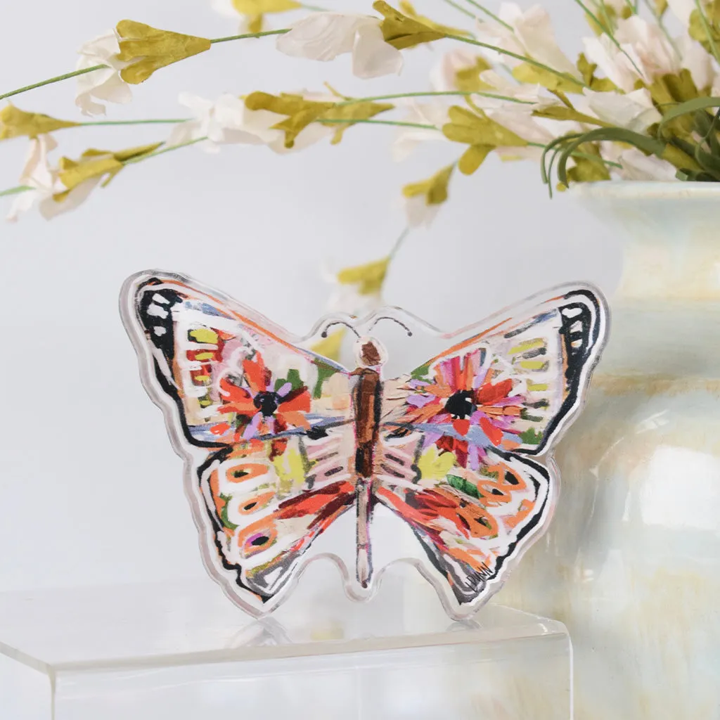 Bitty Confetti Acrylic Butterfly