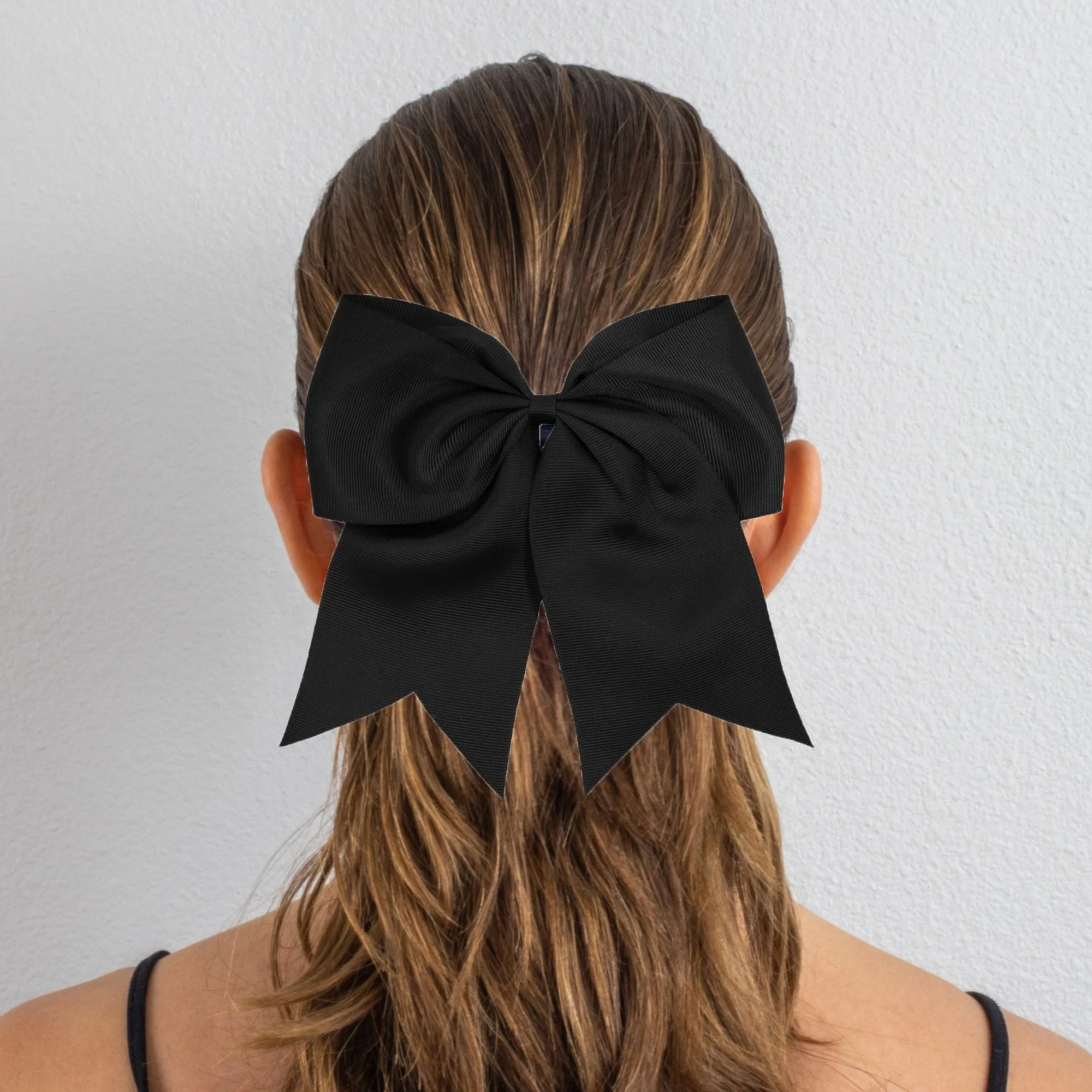 Black Cheer Bows - 10 Pack