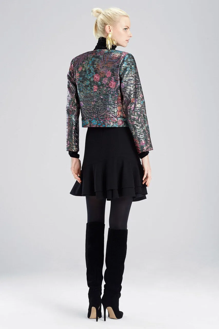 Bohemia Garden Jacquard Cropped Jacket