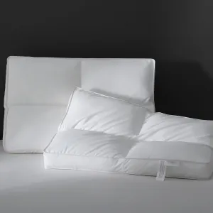 Carna 60s Breathable Pure Cotton Low White Pillow