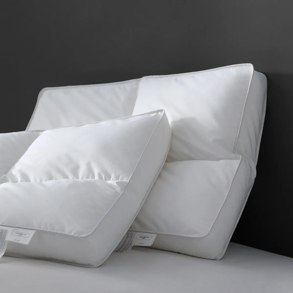 Carna 60s Breathable Pure Cotton Low White Pillow