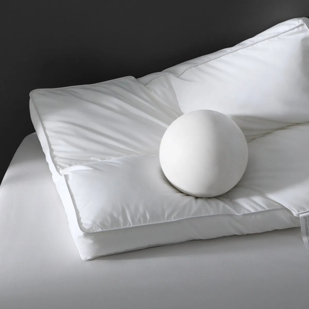 Carna 60s Breathable Pure Cotton Low White Pillow