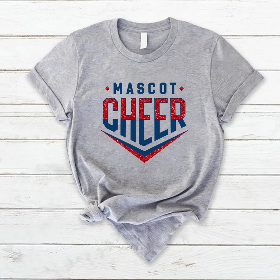 Cheer Chevron Shirt, Cheer Team Shirt, Cheer T - Shirt Glitter 02