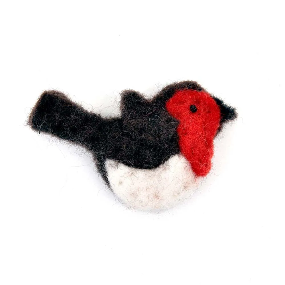 Christmas Robin Felt Brooch by Amica