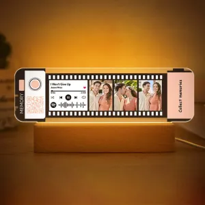 Custom Spotify Code Acrylic Music Filmstrip Plaque Night Light