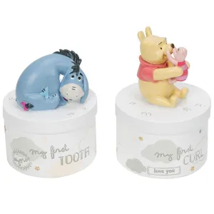 Disney Magical Beginnings Tooth & Curl Boxes - Pooh & Eeyore (Widdop)