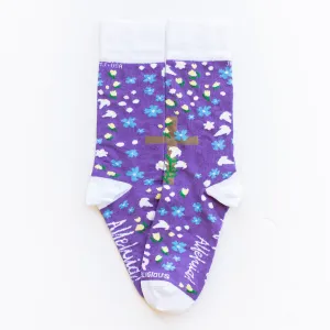 Easter Bloom Adult XL Socks