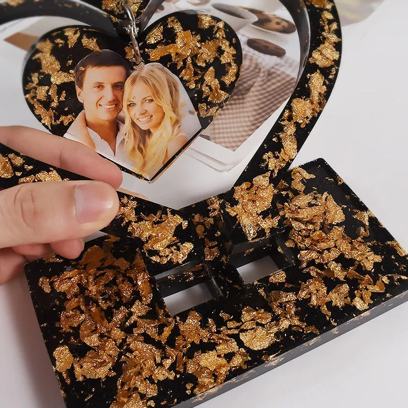 ELMAS DIY Heart-Shaped Silicone Mould for Photo Frames