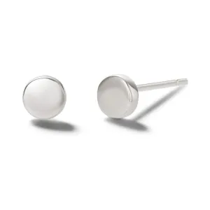 FANCIME Tiny Dot 14K Solid White Gold Studs Earrings