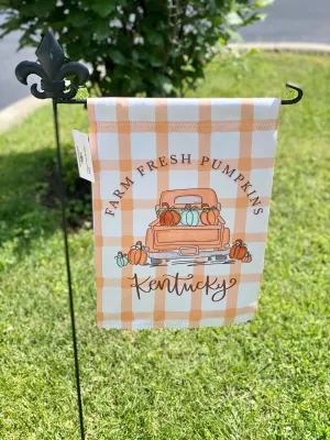 Farm Fresh Pumpkin Ky Garden Flag