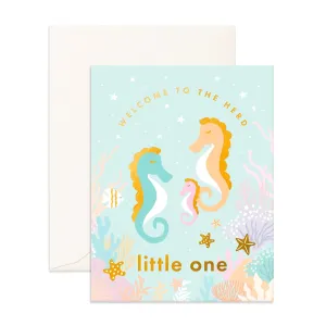 Fox & Fallow - Greeting Card Welcome Little Seahorse