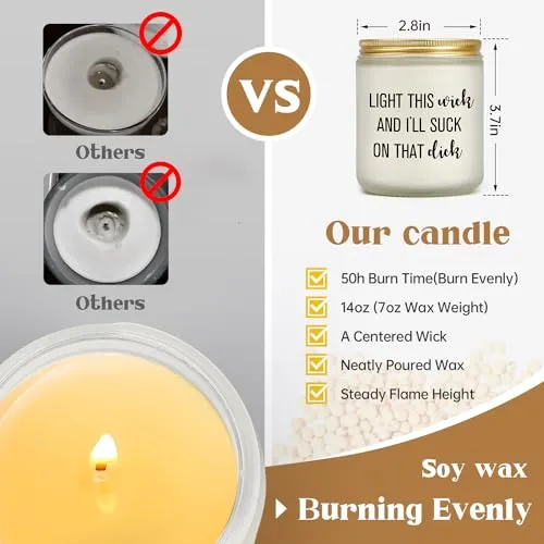 Funny Gifts for Men Women Birthday Love You Miss You Romantic Candle Gifts for Couple