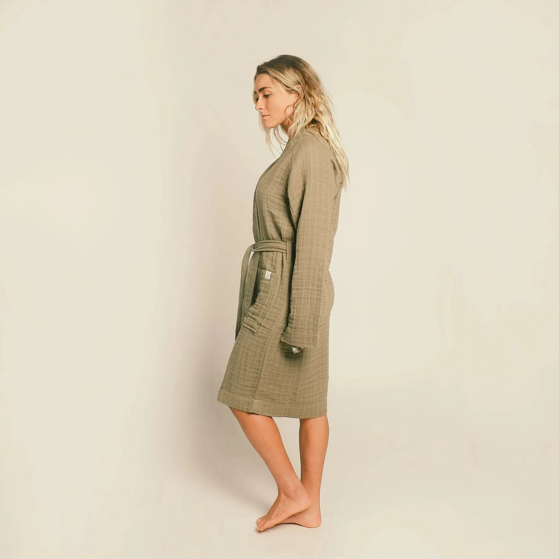 Gauzy Robe in Sage