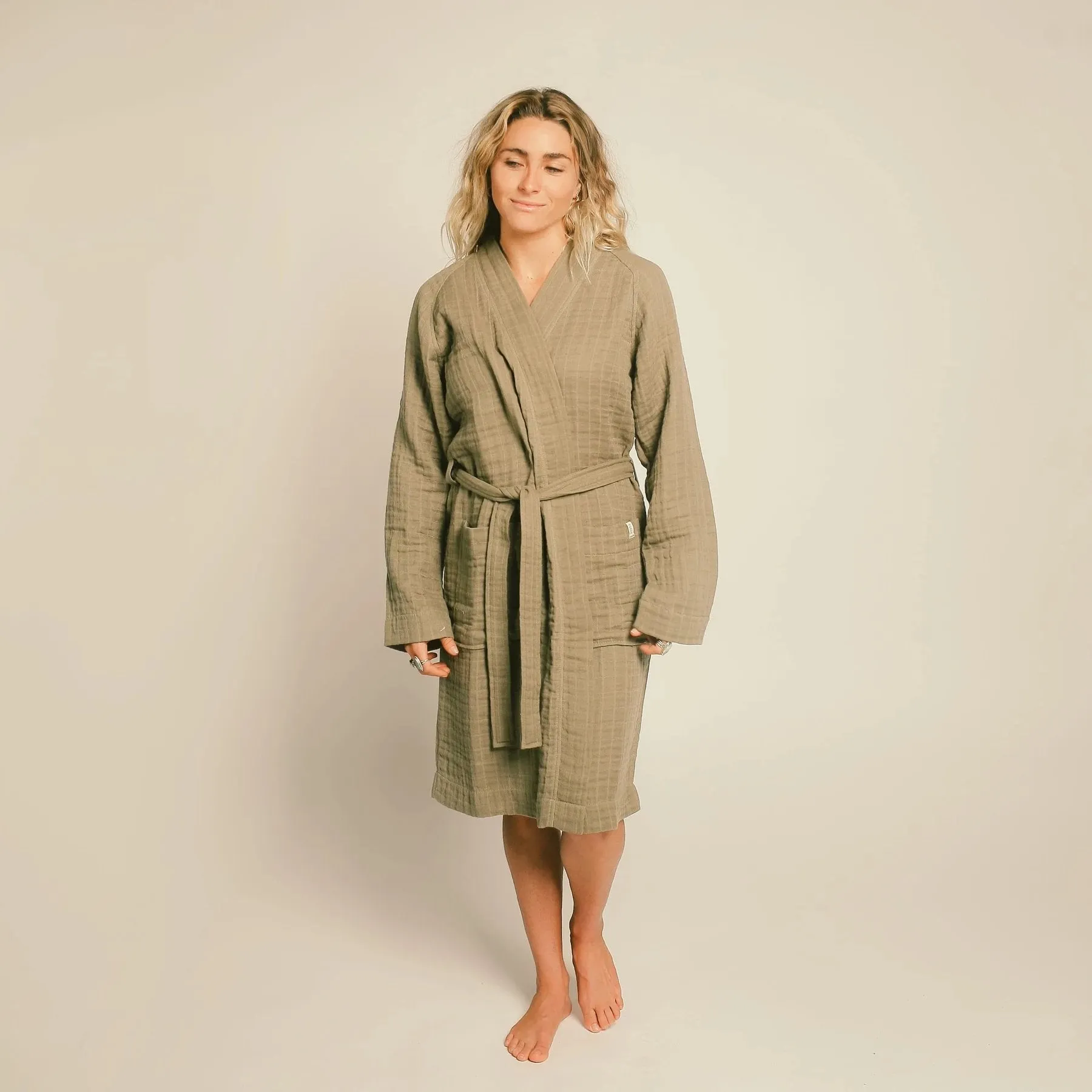 Gauzy Robe in Sage