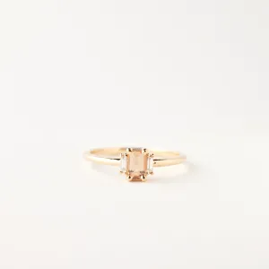 Ginger Ring - Peach Sunset Sapphire