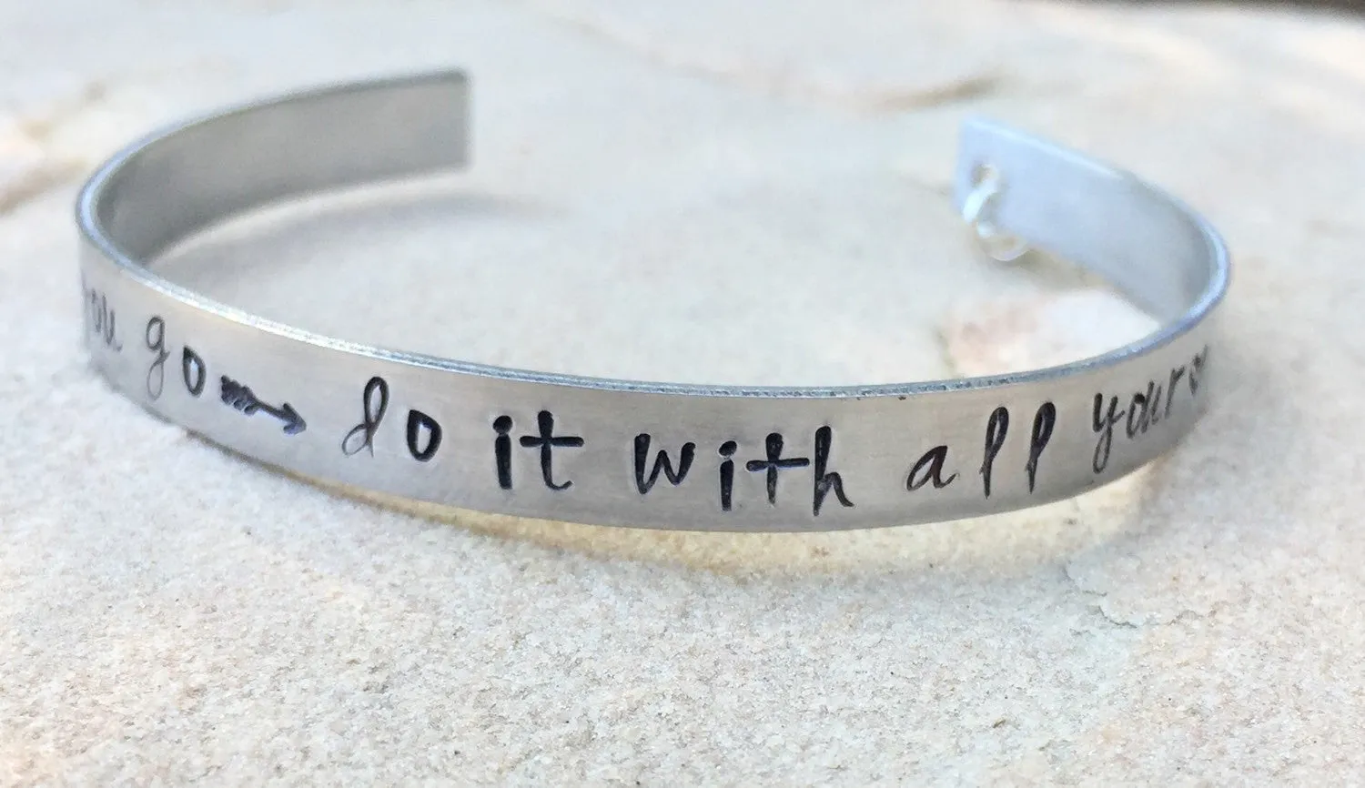 Graduation Gifts, Wherever you go do it with all your heart Bracelet