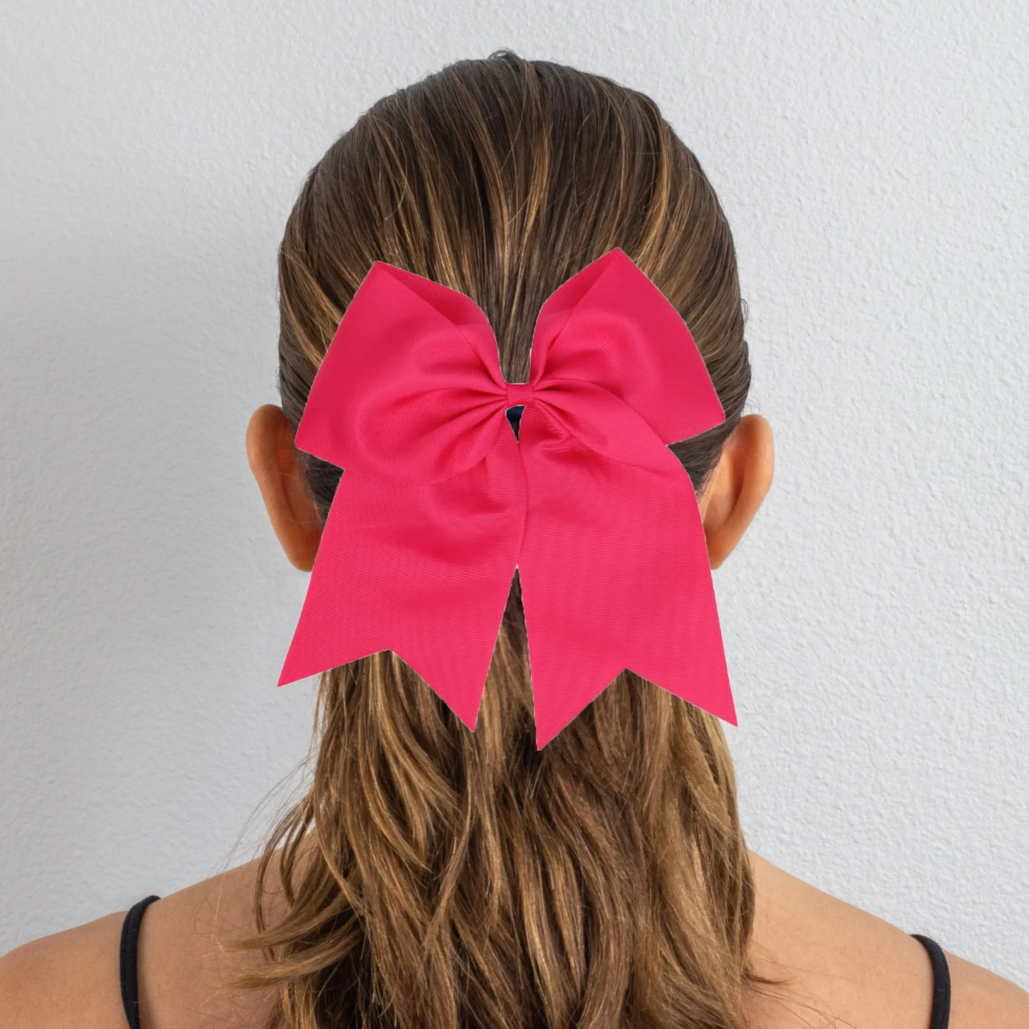 Hot Pink Cheer Bows - 10 Pack