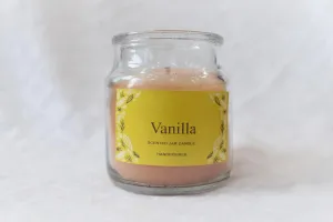 HS Candles Scented jar Candles Vanilla (18hrs)