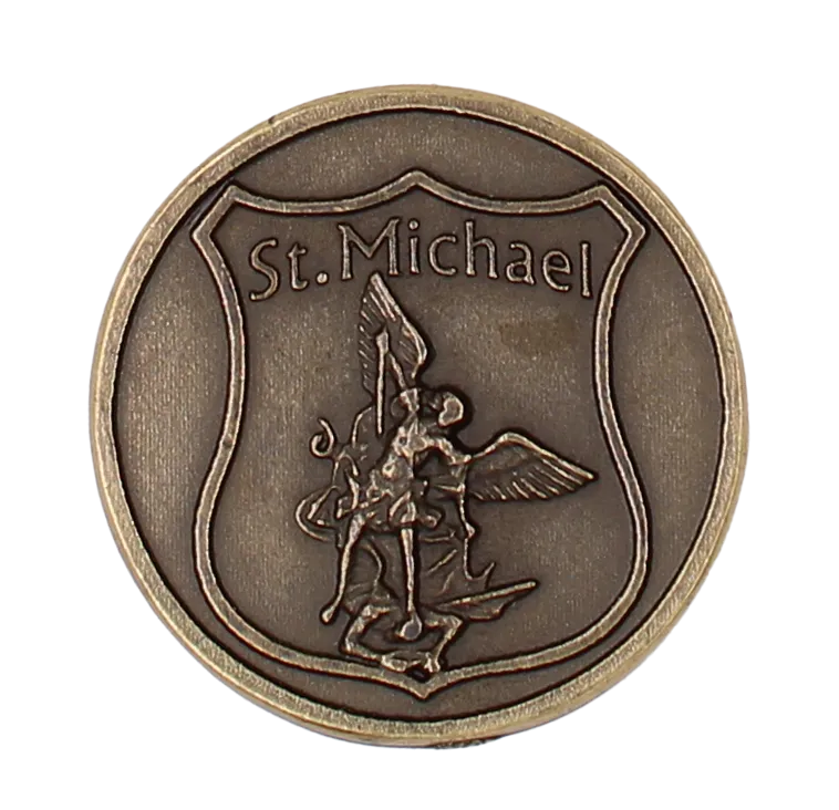 Italian Tokens - Police Prayer - St. Michael - Brass