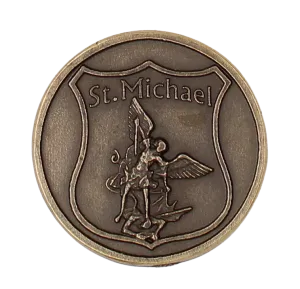 Italian Tokens - Police Prayer - St. Michael - Brass