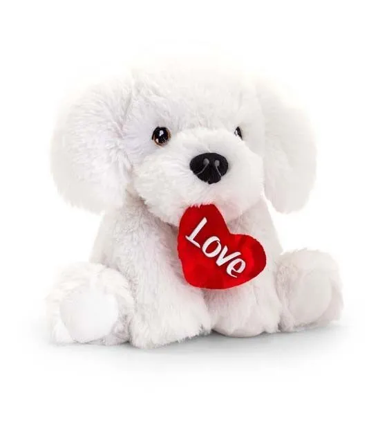 Keeleco Bichon Frise With Heart- 25cm