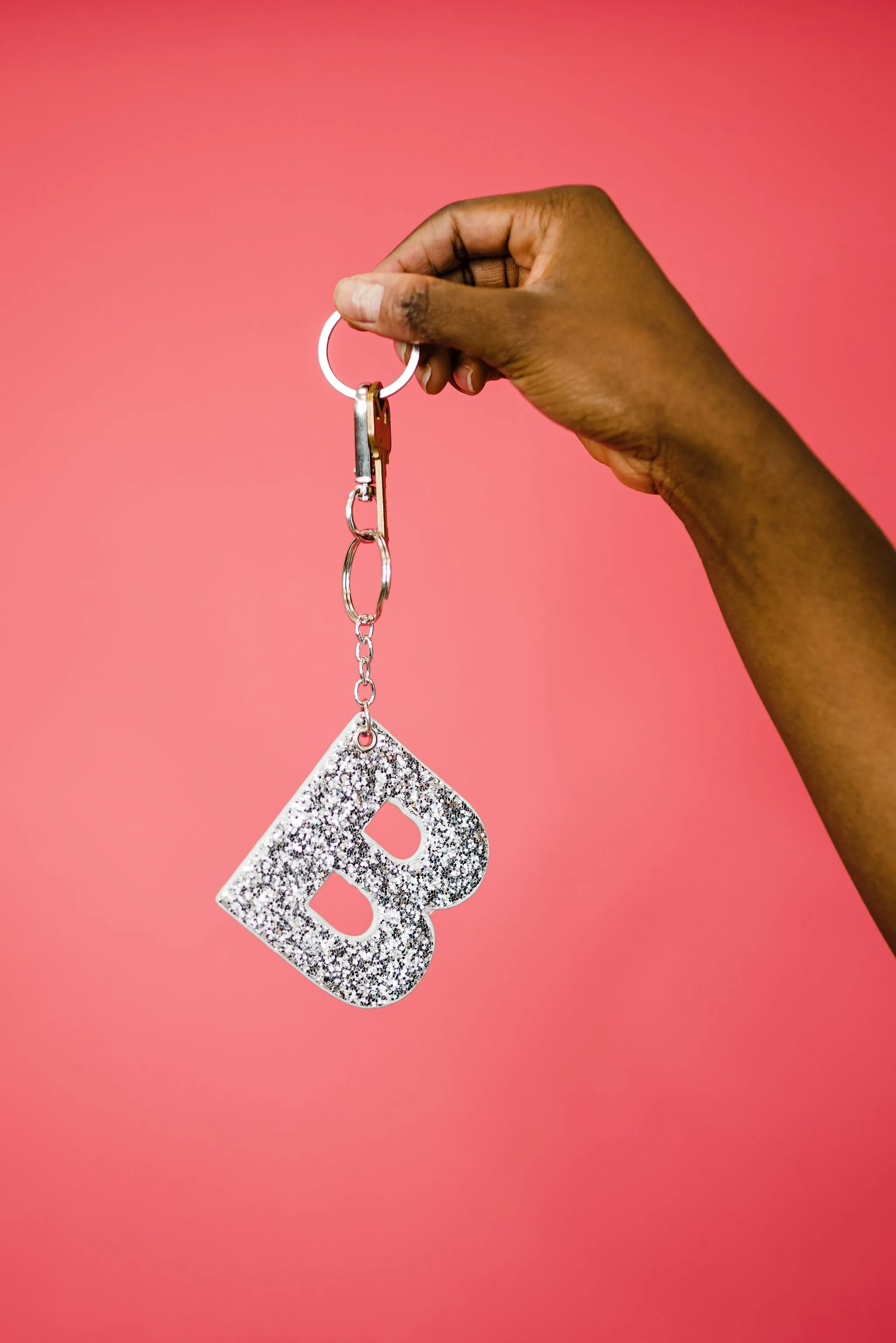 Kendall Glitter Initial Keychain - Final Sale