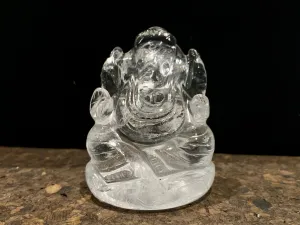 Large Rock Crystal Ganesh Statue