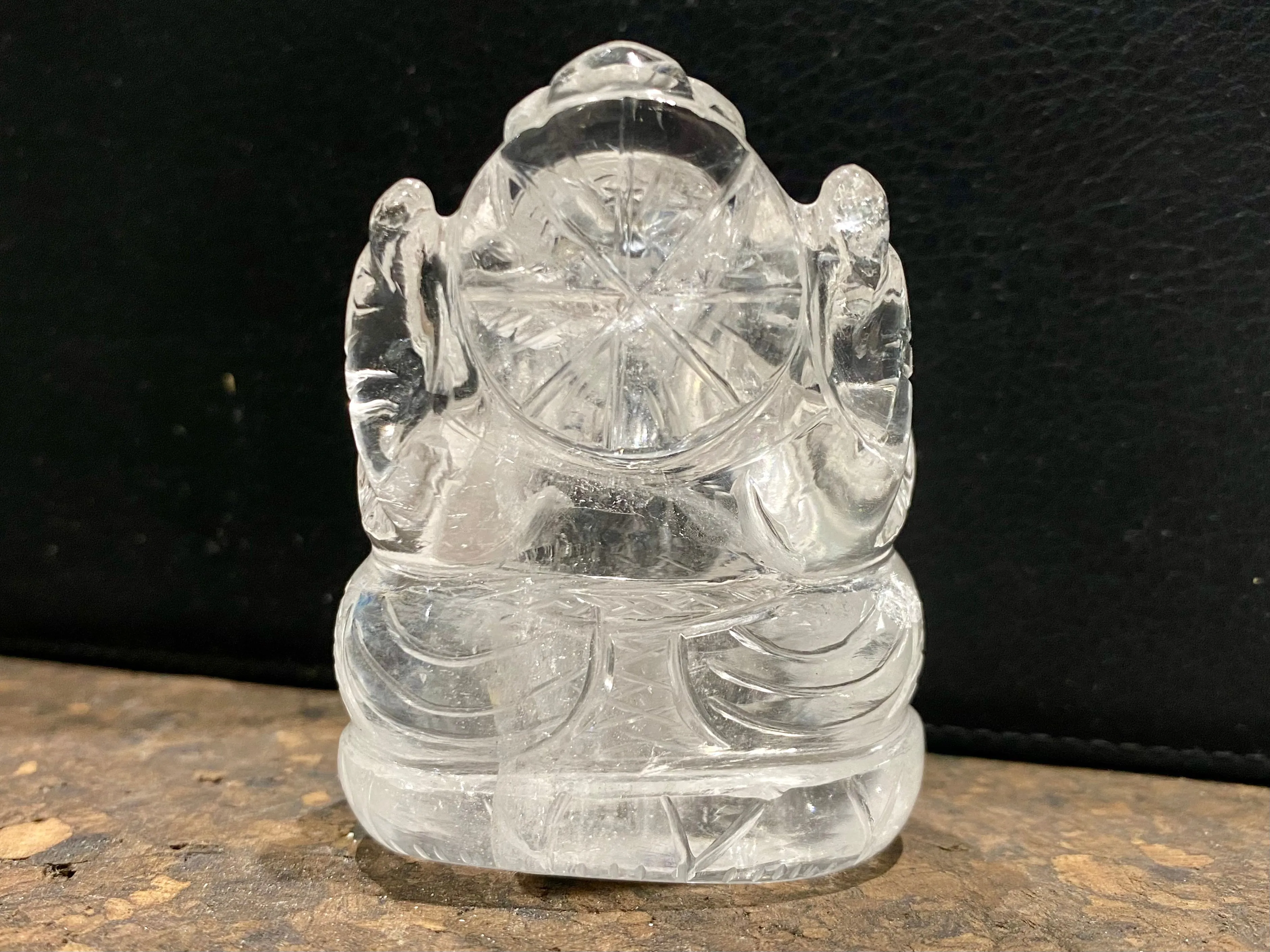 Large Rock Crystal Ganesh Statue