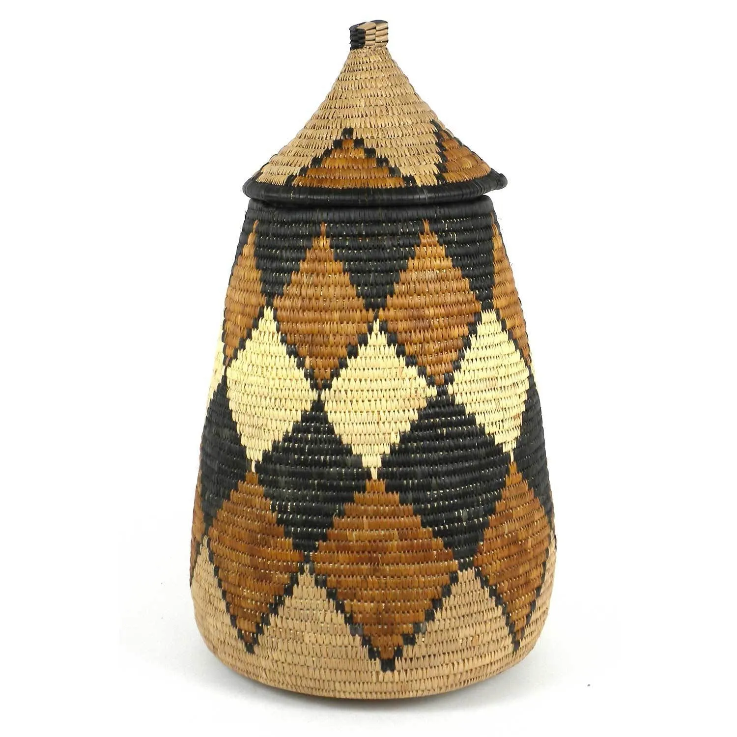 Large Zulu Wedding Basket One of a Kind Ilala Weavers 19