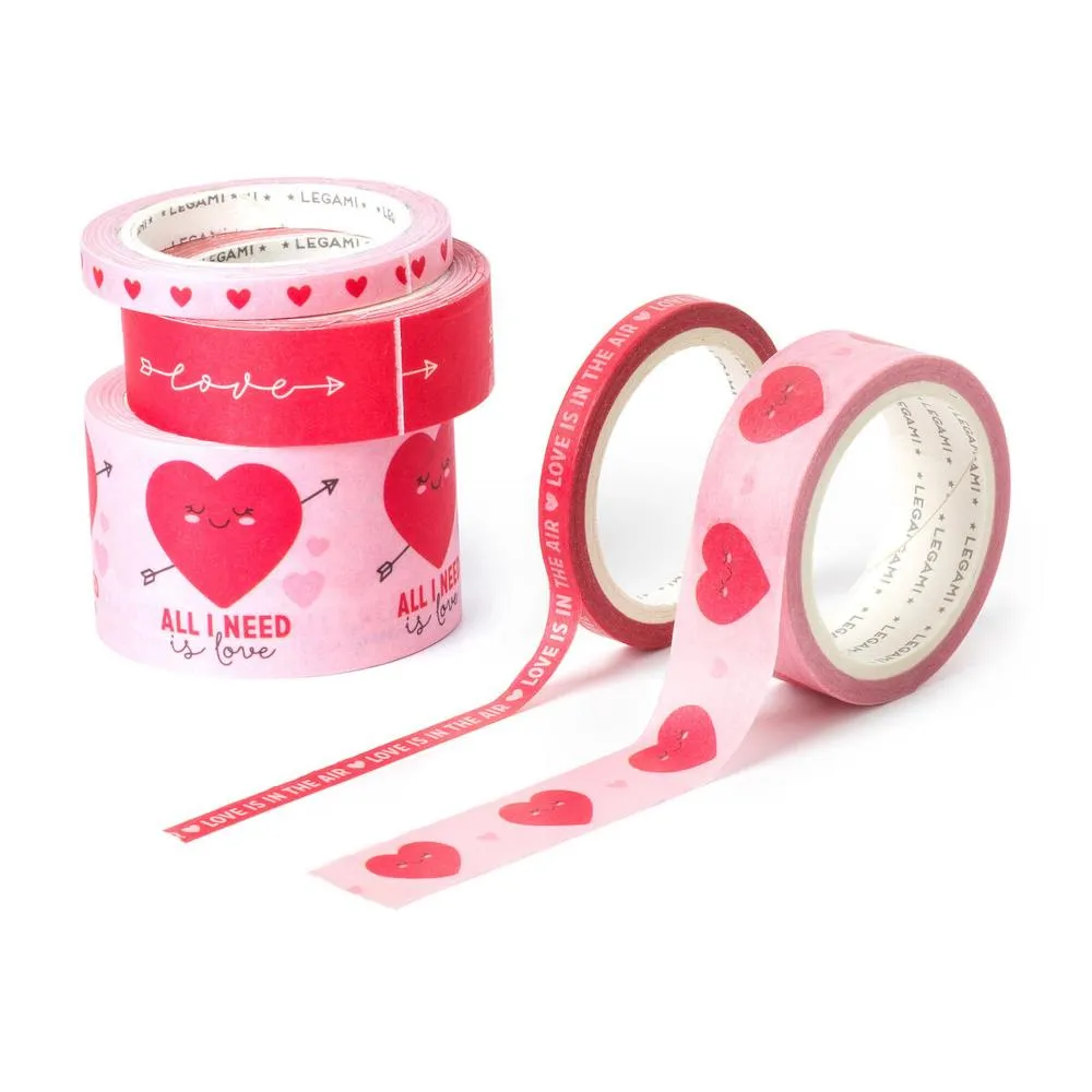 Legami Washi Tapes 5pk - Hearts