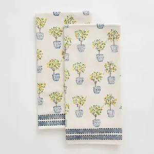 Lemon Topiary Tea Towels