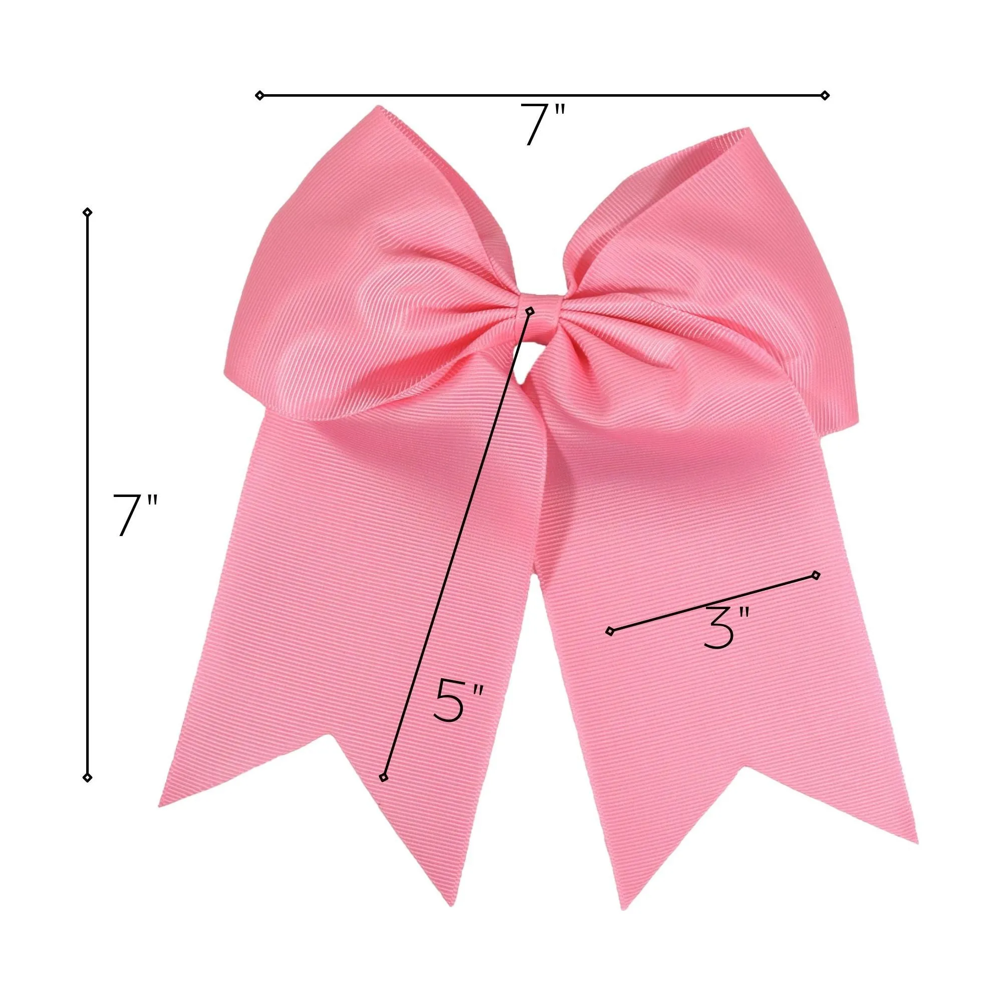 Light Pink Cheer Bows - 10 Pack