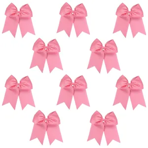 Light Pink Cheer Bows - 10 Pack