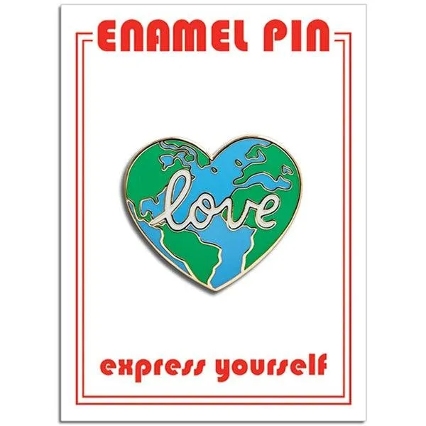 Love Earth Enamel Pin