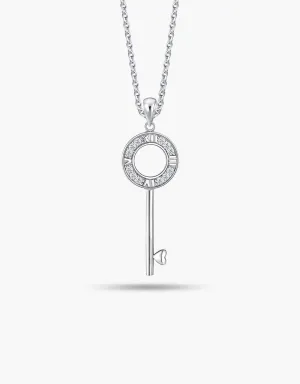 LVC Joie Aeonian Love Diamond Key Pendant