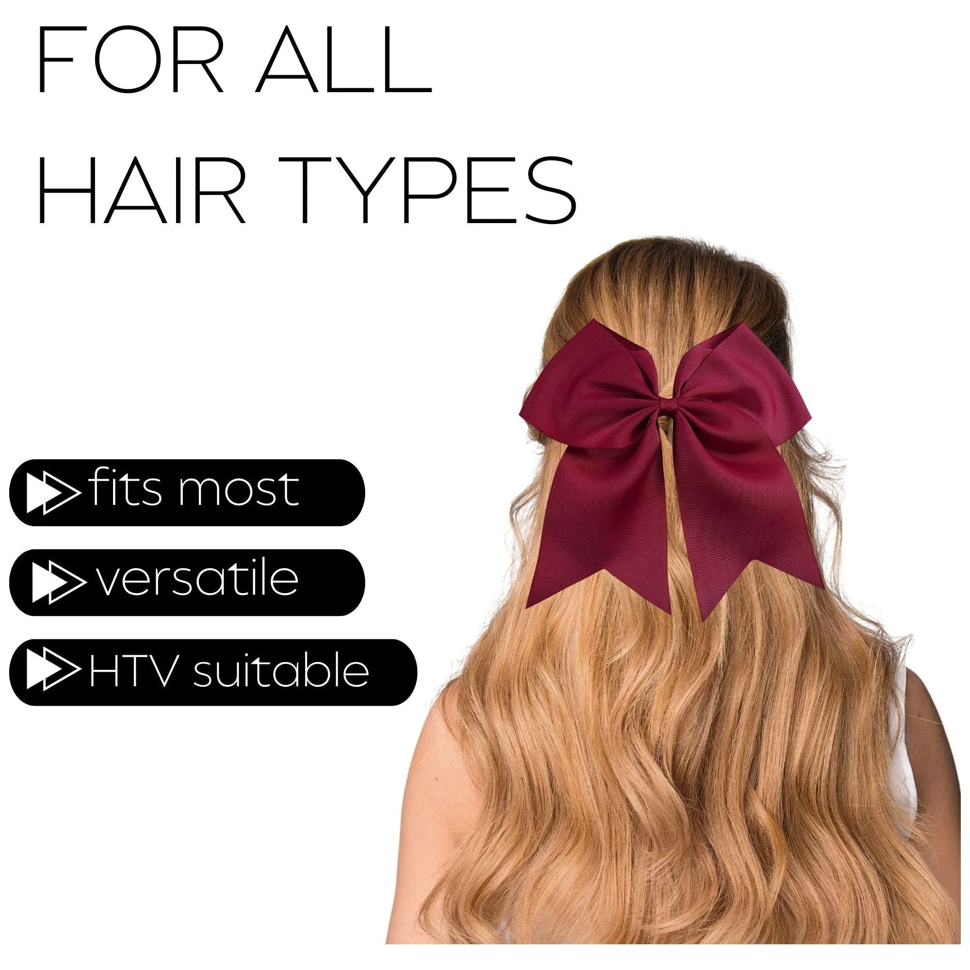 Maroon Cheer Bow