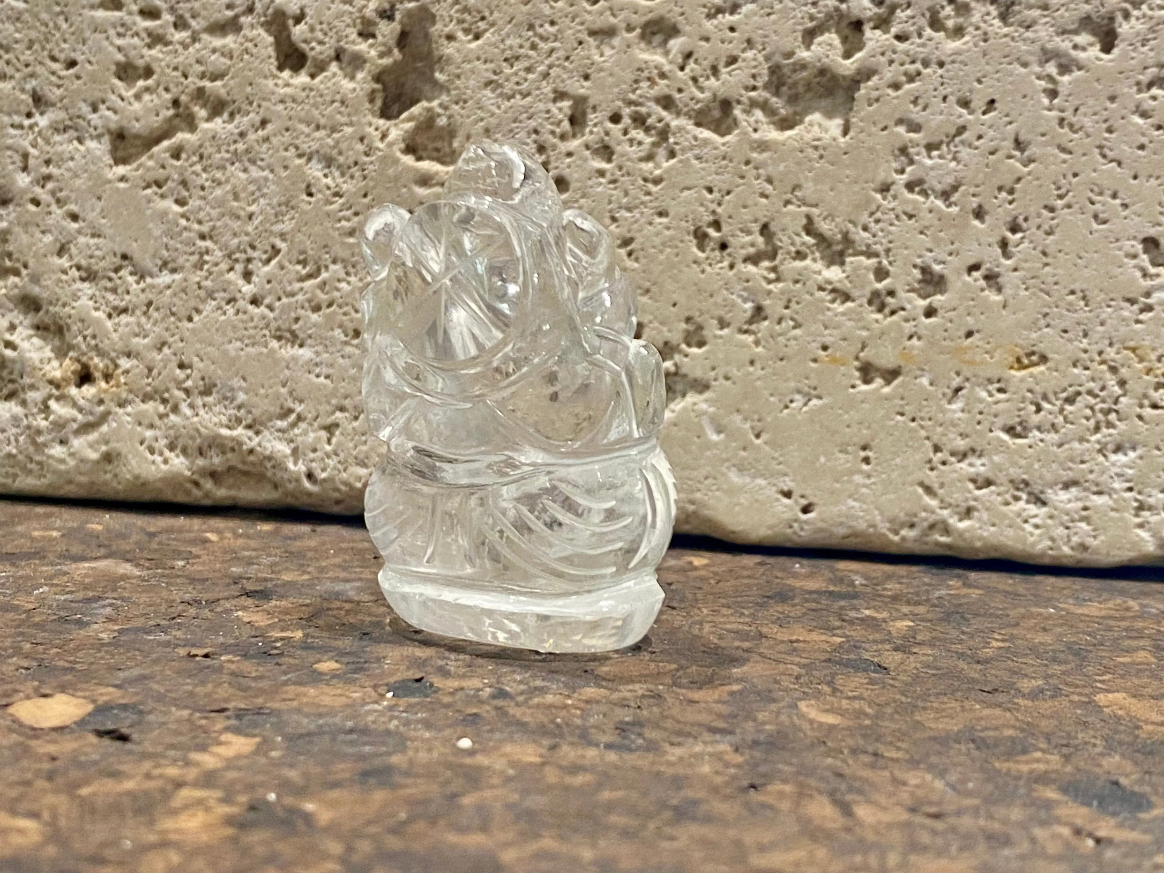 Medium Rock Crystal Ganesh Statue