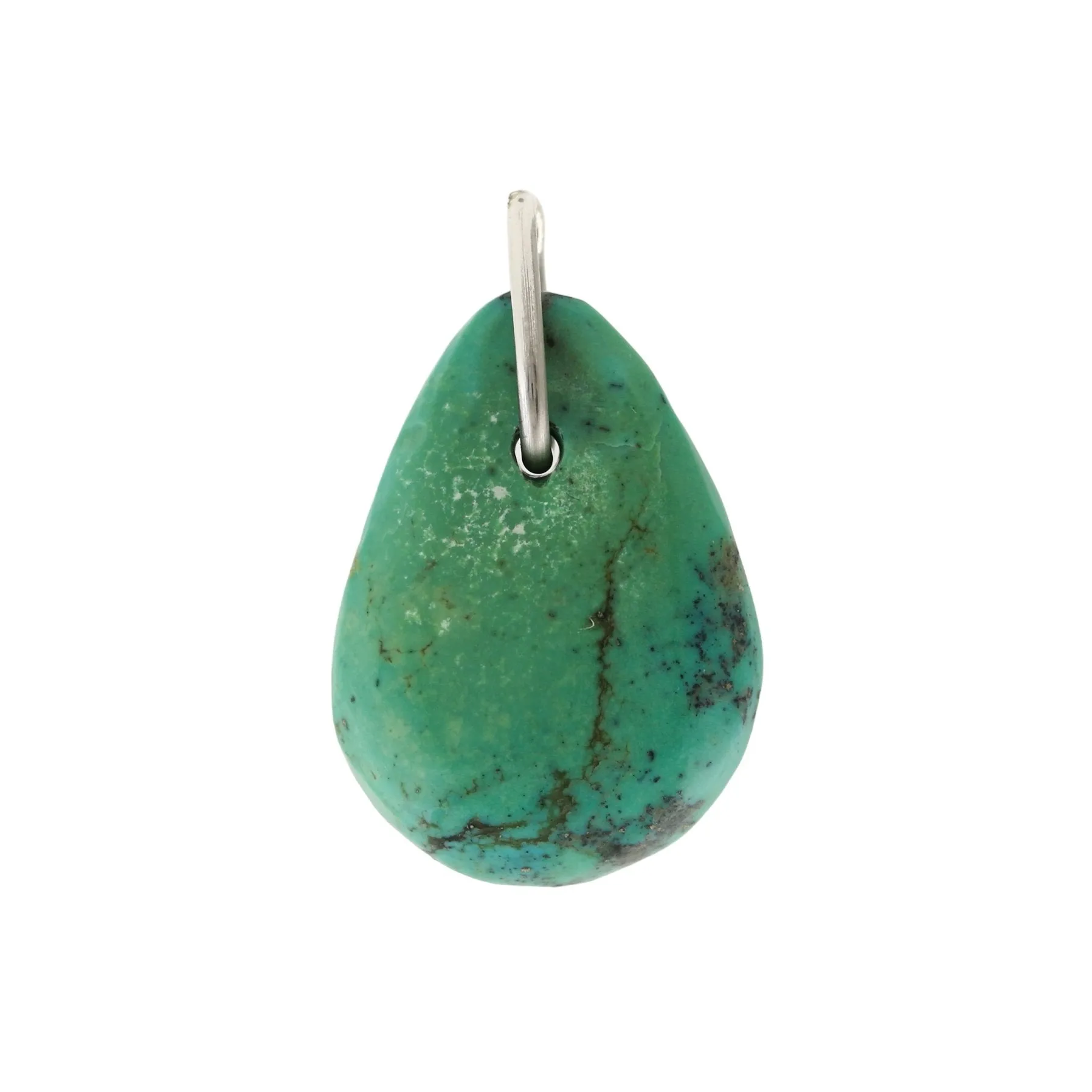 Natural Turquoise Tab Pendant