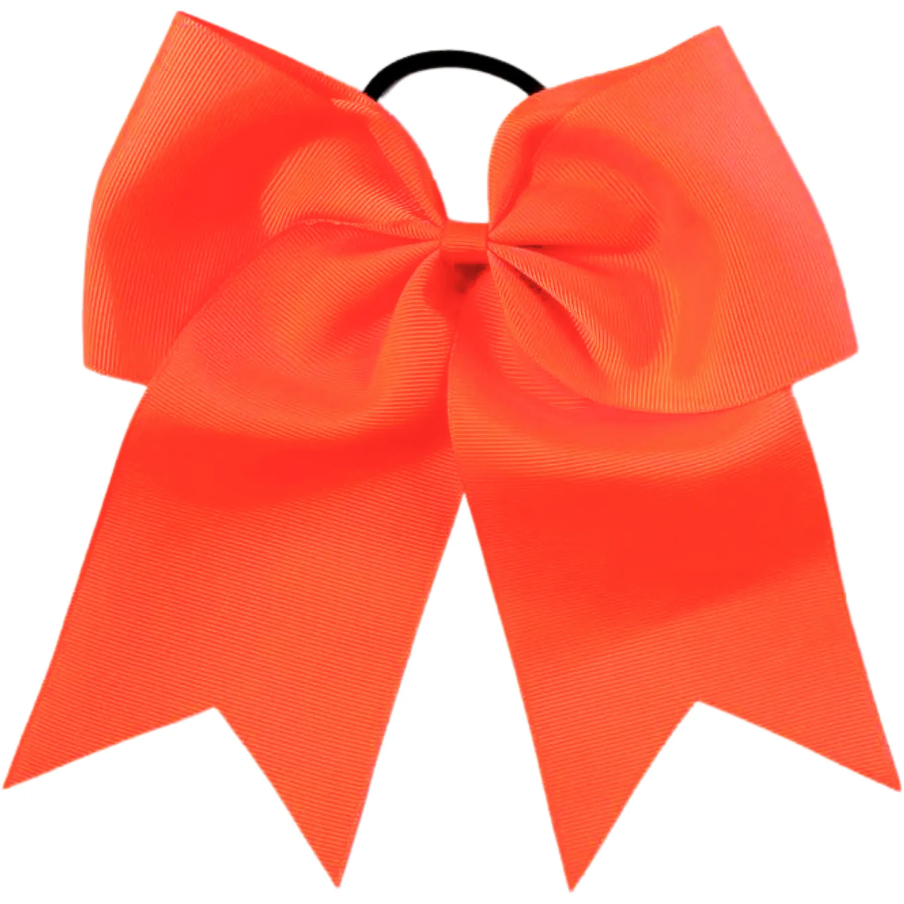 Neon Orange Cheer Bow